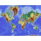 Vinilo mapa mundi geográfico