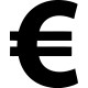 Pegatina signo Euro