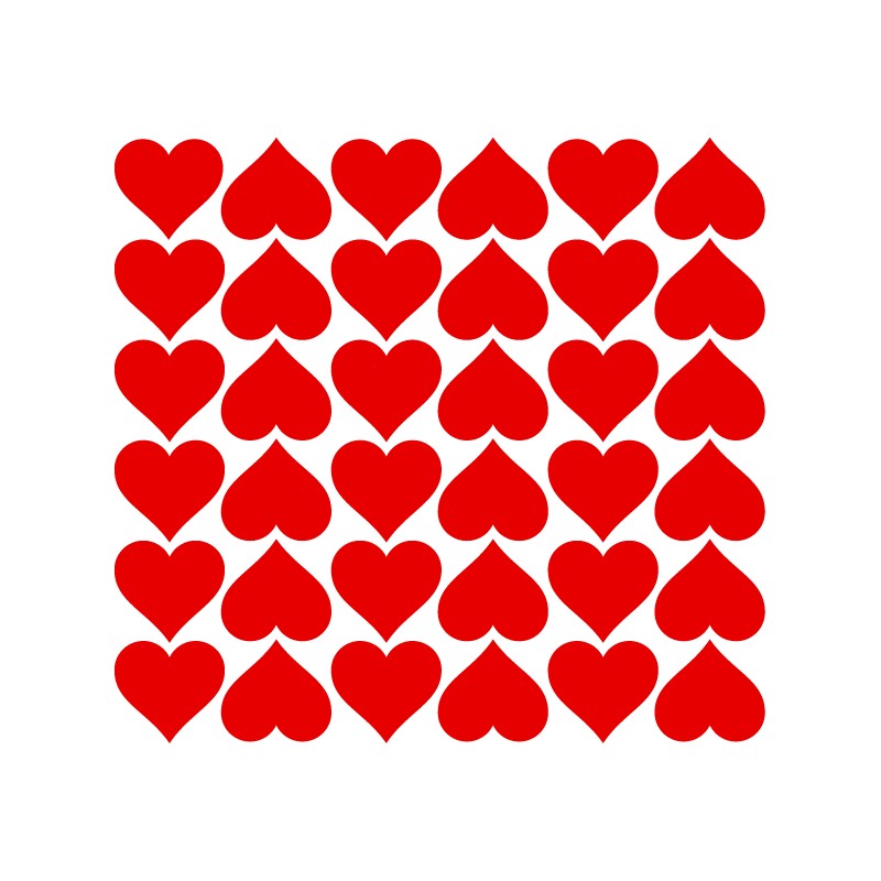 Vinilo decorativo corazones stickers