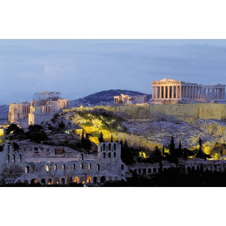 Fotomural Acropolis noche