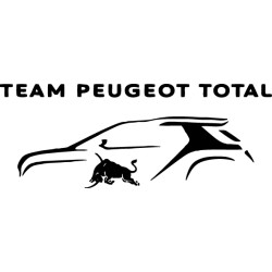 Adhesivo logo Team Peugeot Dakar