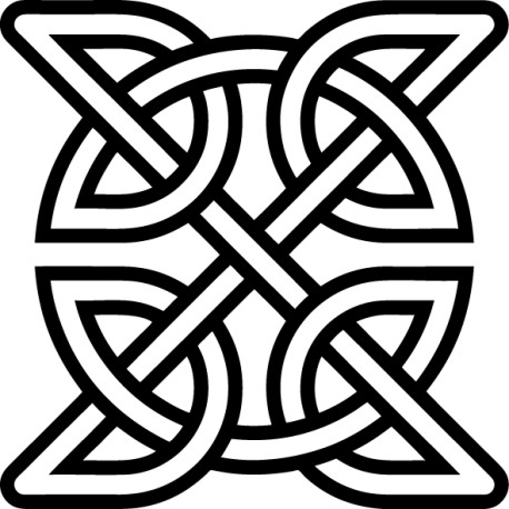 Vinilo cruz celta