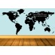 Vinilo pizarra mapa del mundo