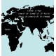 Vinilo pizarra mapa del mundo