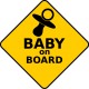 Pegatina advertencia bebé