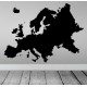 Vinilo pared mapa Europa