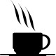 Pegatina icono café
