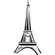 Vinilo decorativo Torre Eiffel