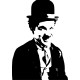 Vinilo decorativo ilustración Chaplin