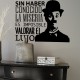 Vinilo frase lujo Chaplin
