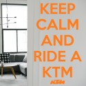 Vinilo Keep Calm KTM