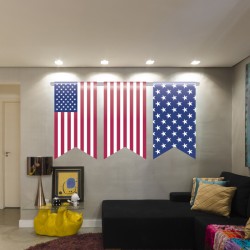 Vinilos banderines Americanos