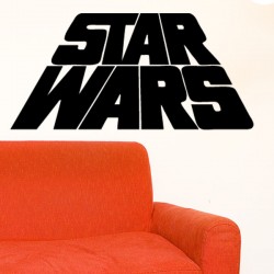 Vinilo decorativo logo Star Wars 3d