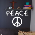 Vinilo peace y logo
