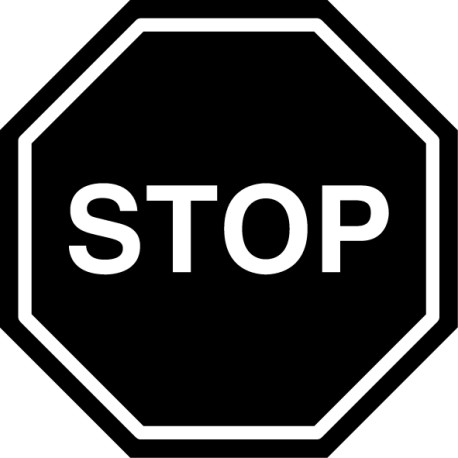 Vinilo señal Stop