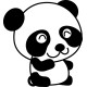Vinilo infantil panda INVERTIDO