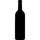 Vinilo pizarra botella vino