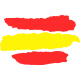 Pegatina coche bandera España