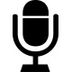 Vinilo icono micrófono