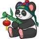 Vinilo infantil panda chino