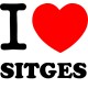 Adhesivo i love Sitges
