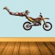 Vinilo ilustración motocross