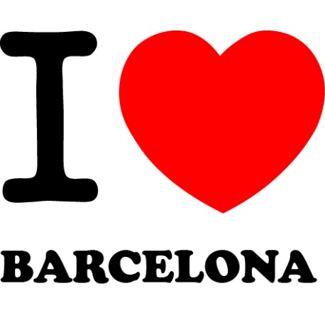 Vinilo i love Barcelona