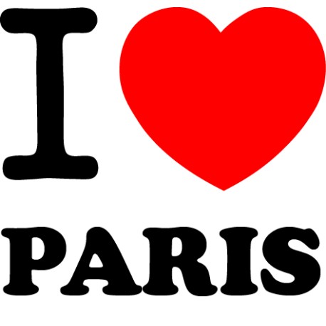 Vinilo i love Paris