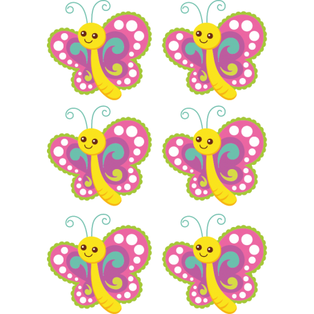 Stickers pegatinas infantiles mariposas