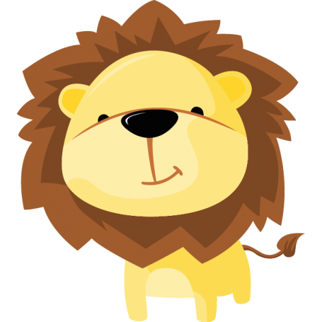 Vinilo decorativo infantil león