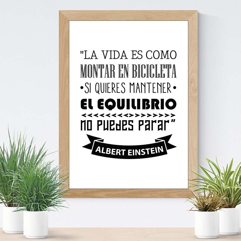 Lámina Einstein Bicicleta - Main Image