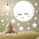 Vinilo infantil habitación bebé luna llena