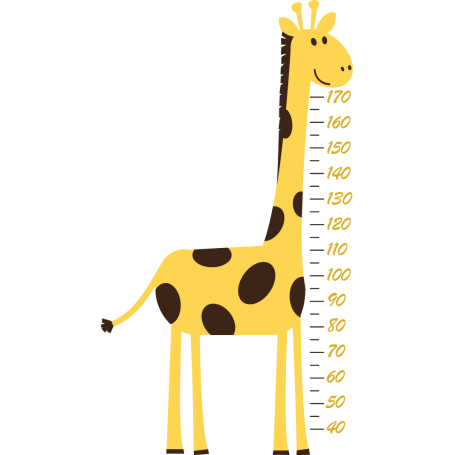 Vinilo medidor jirafa