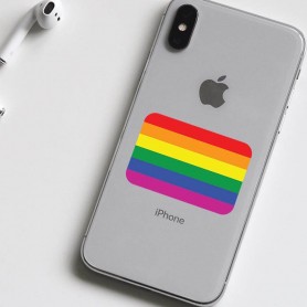 Vinilo bandera LGBTI gay, lesbiana bisexual móvil