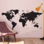 Vinilo decorativo mapa del mundo