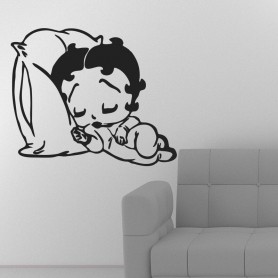 Vinilo decorativo Betty Boop durmiendo