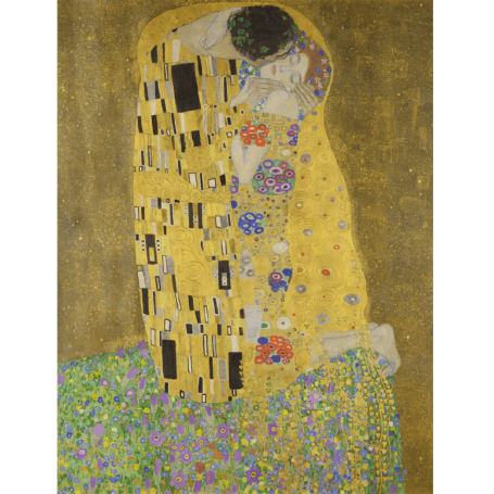 Vinilo Klimt cuadro beso arte