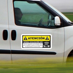 Pegatina localizador GPS vehículo