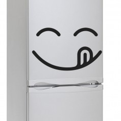 Vinilo nevera lengua sonrisa cara