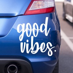 Pegatina caligráfico Good Vibes