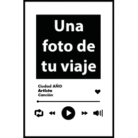 Placa decorativa música personalizada