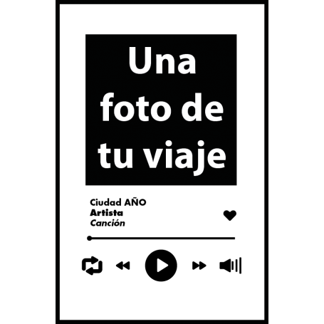 Placa decorativa música personalizada