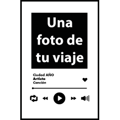 Placa decorativa música personalizada (BETA)