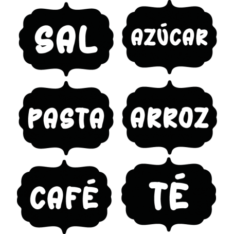 Vinilos etiquetas alimentos