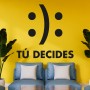 Vinilo frase pared tú decides
