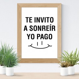 Detalle de vinilo motivador sobre la sonrisa ideal para decorar comercios o salones