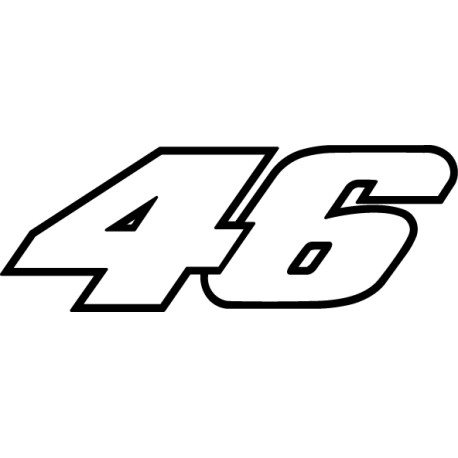 Pegatina Valentino Rossi 46
