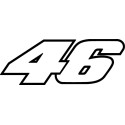 Pegatina Valentino Rossi 46
