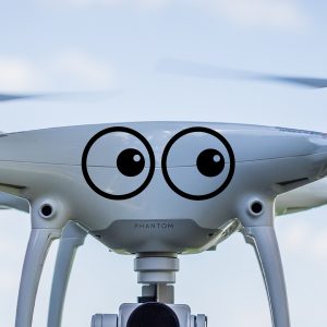 vinilo mirada para dron