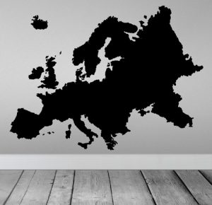 Vinilo mapa europa